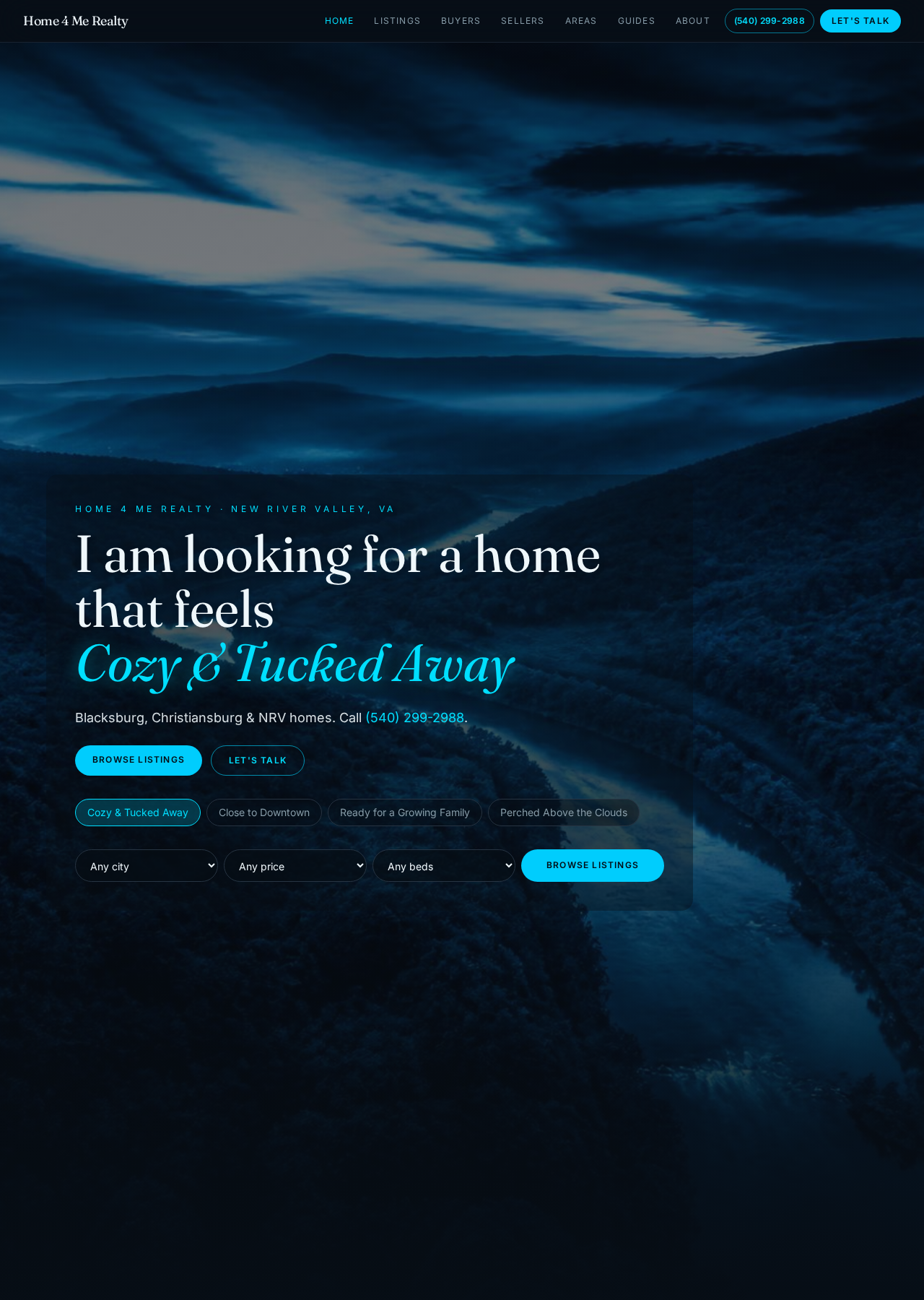 Home 4 Me Realty website preview